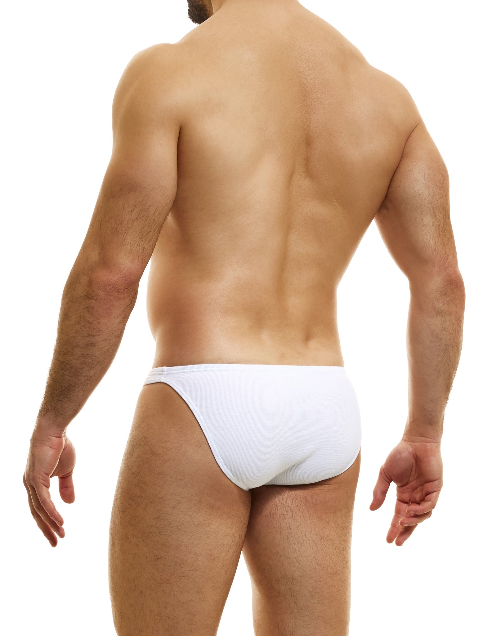 Modus Vivendi Peace white organic cotton brief - Back view