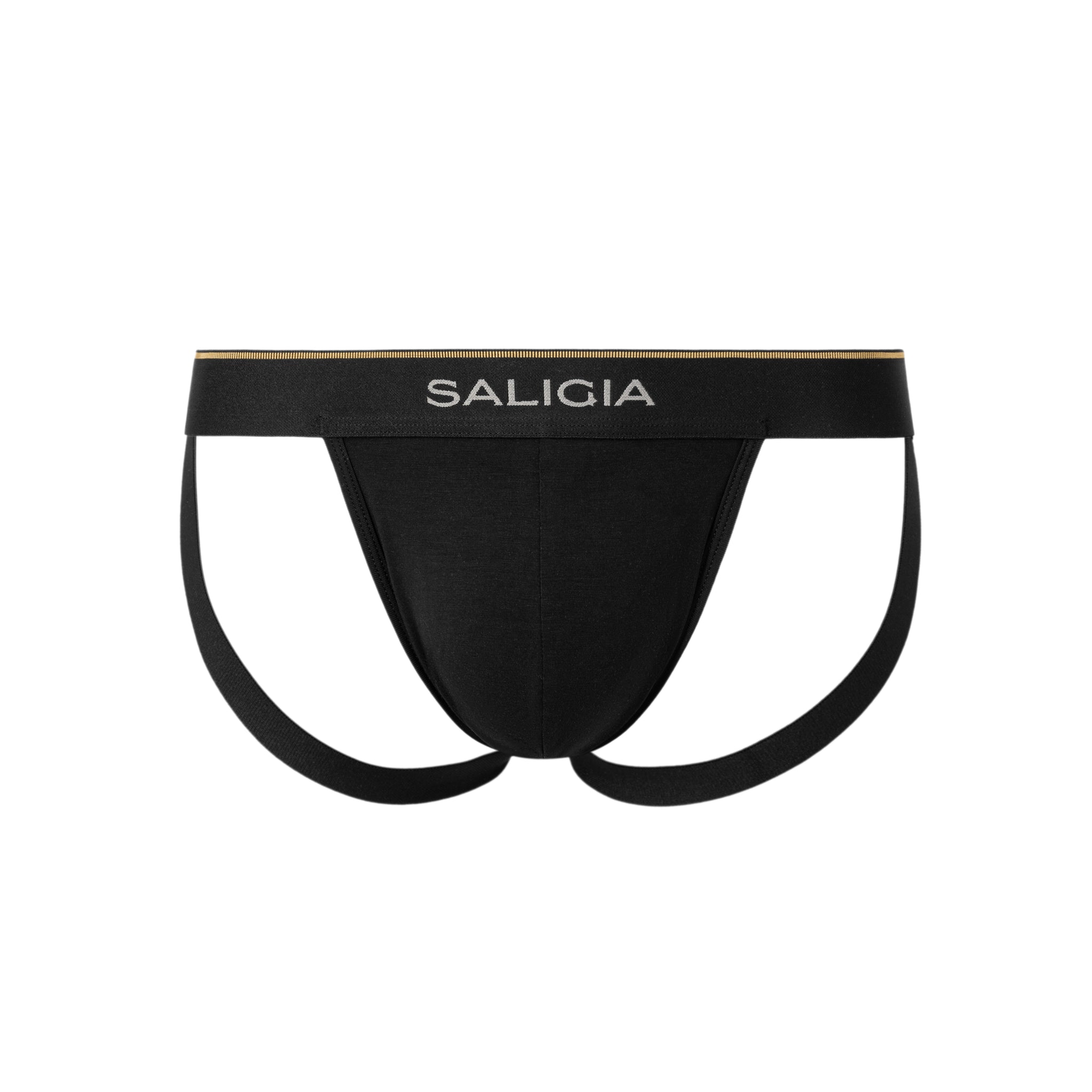 SALIGIA Black Greek Modal Column Jockstrap - BANG & STRIKE