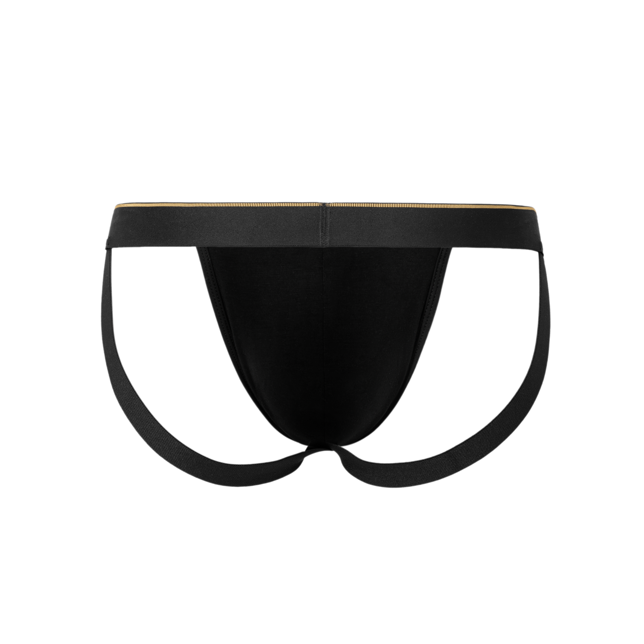 SALIGIA Black Greek Modal Column Jockstrap - BANG & STRIKE (view 2)