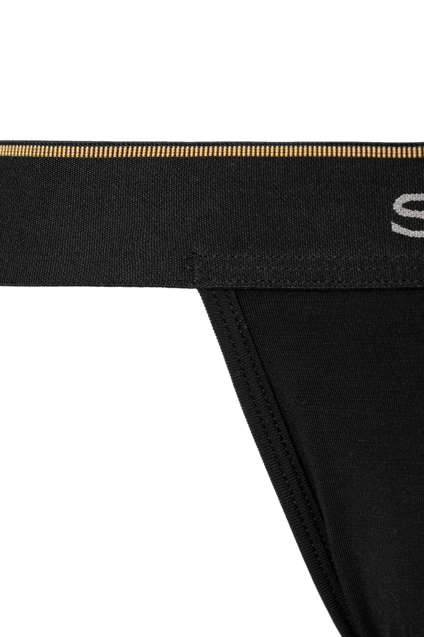 SALIGIA Black Greek Modal Column Jockstrap - BANG & STRIKE (view 3)