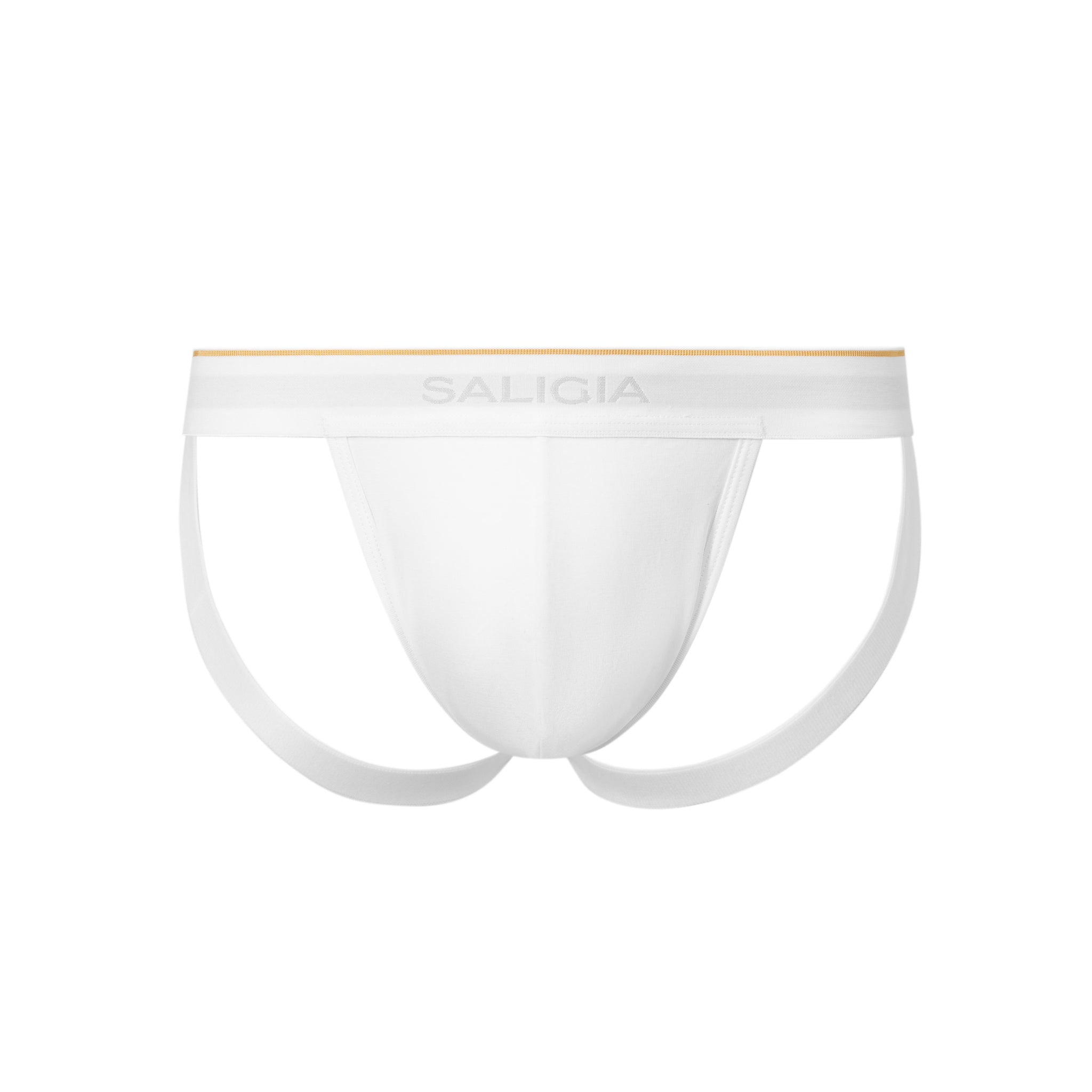 SALIGIA White Greek Modal Column Jockstrap - BANG & STRIKE