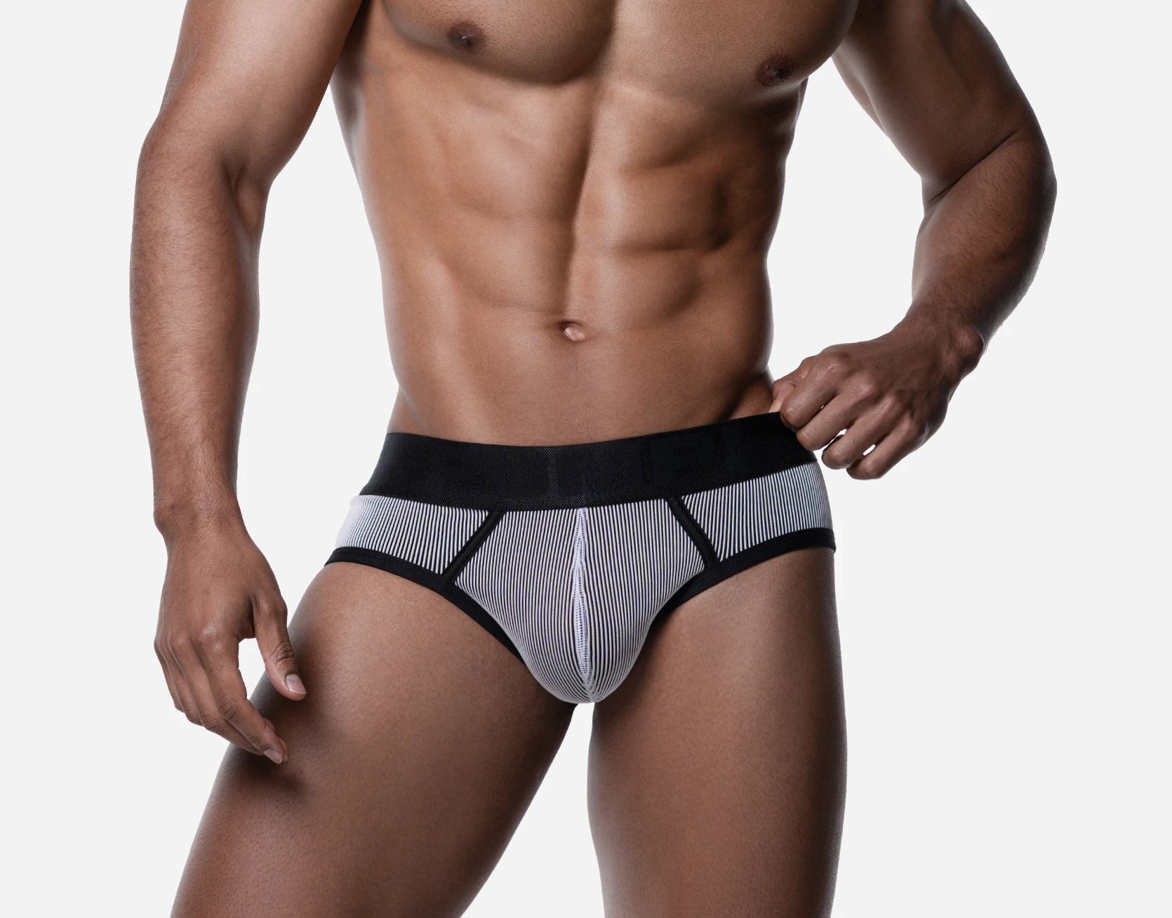 PUMP! Washed Denim Bleach Brief - BANG & STRIKE
