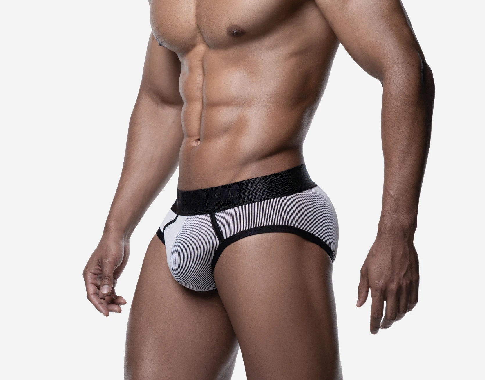 PUMP! Washed Denim Bleach Brief - BANG & STRIKE (view 2)