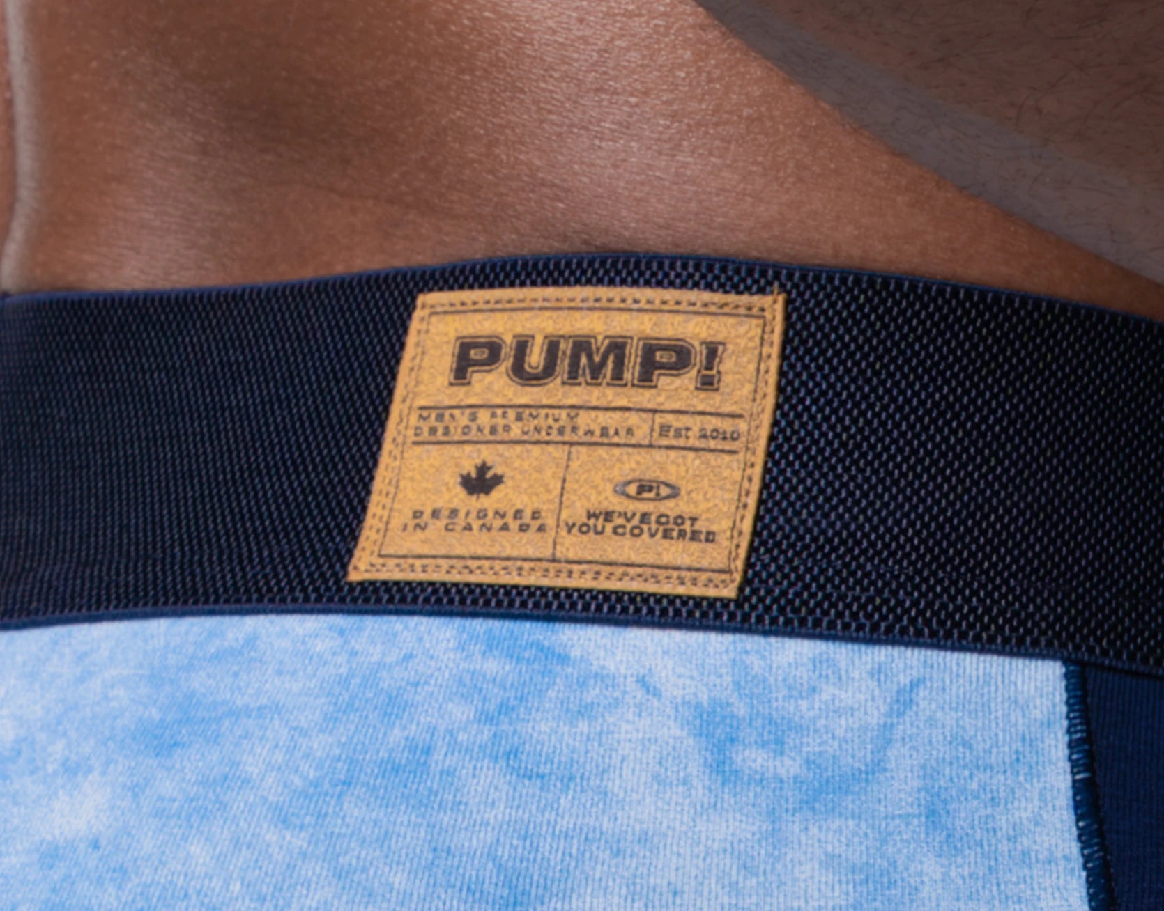 PUMP! Washed Denim Bubble Blue Boxer - BANG & STRIKE (view 6)