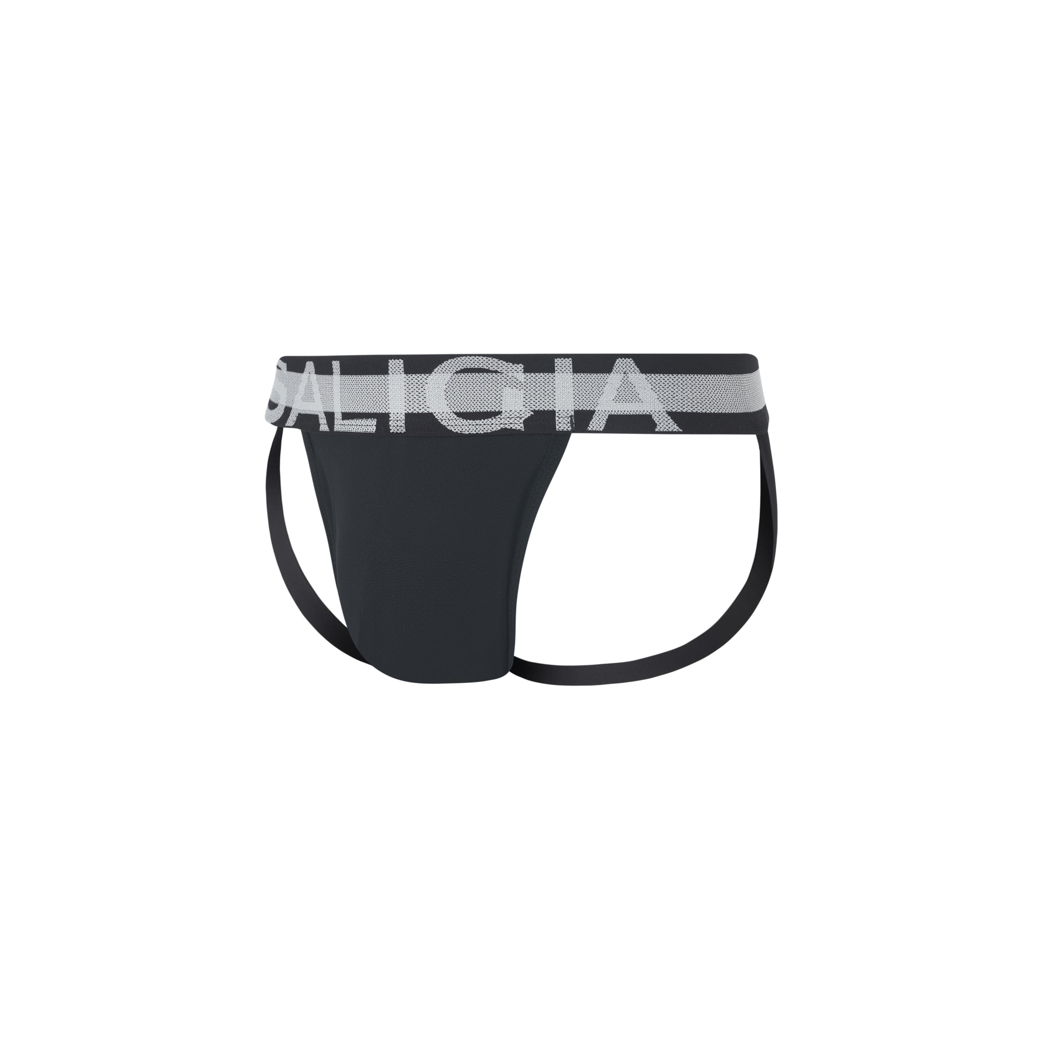 SALIGIA Black Nylon Anaerobic Club Jockstrap - BANG & STRIKE (view 5)
