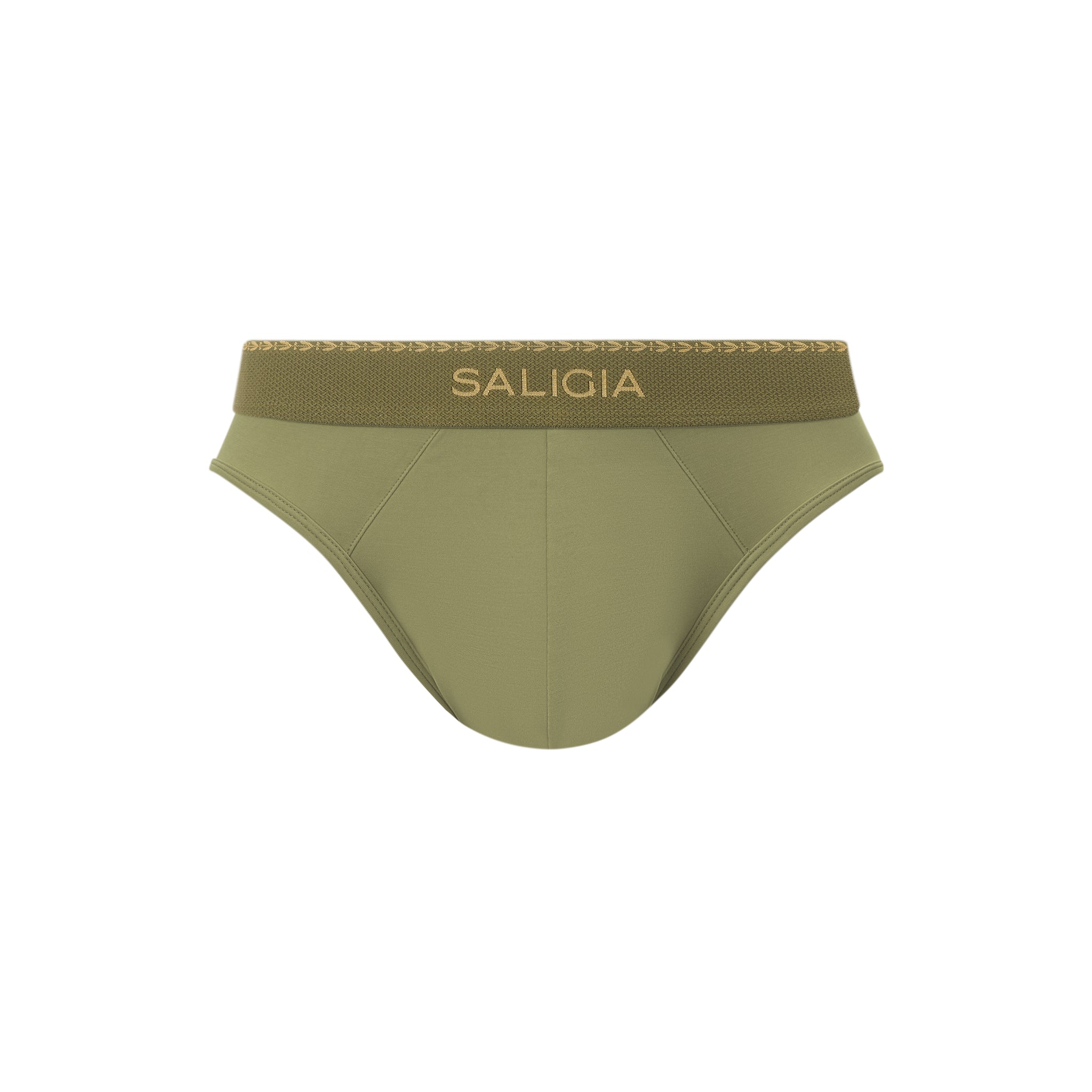 SALIGIA Green Greek Modal Laurel Brief - BANG & STRIKE (view 2)
