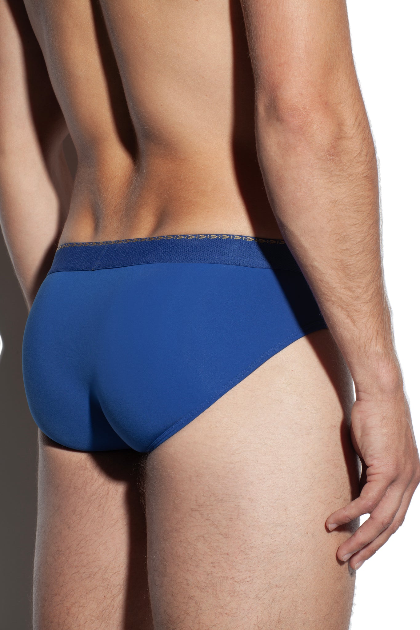SALIGIA Blue Greek Modal Laurel Brief - BANG & STRIKE (view 7)