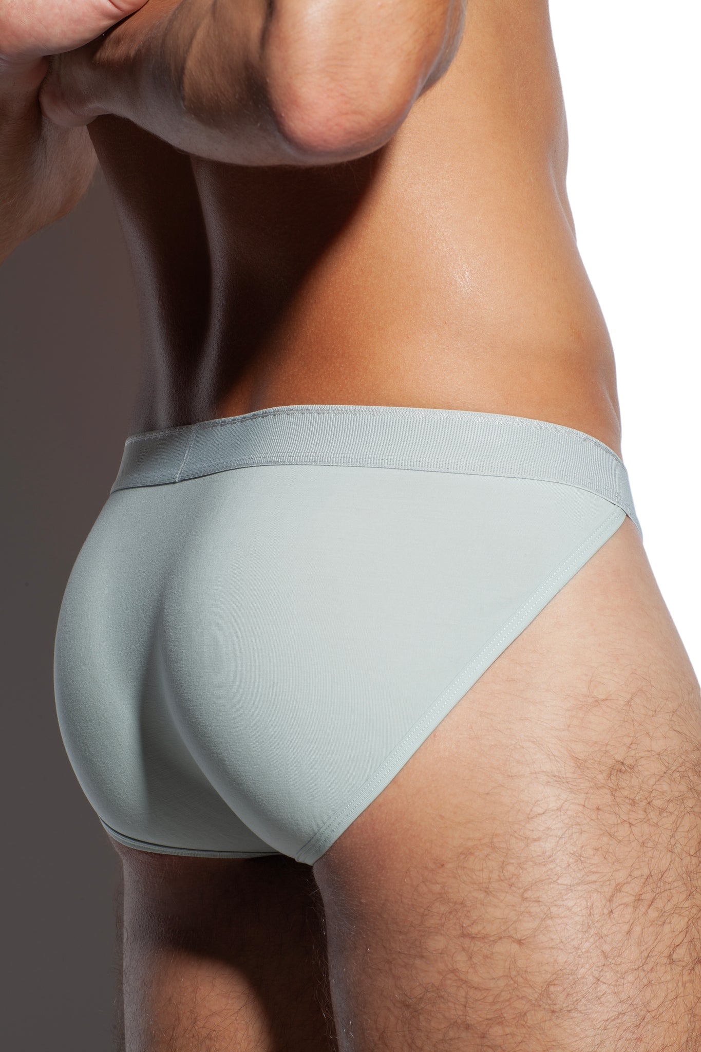SALIGIA Grey Greek Lyocell Acanthus Sport Brief - BANG & STRIKE (view 4)