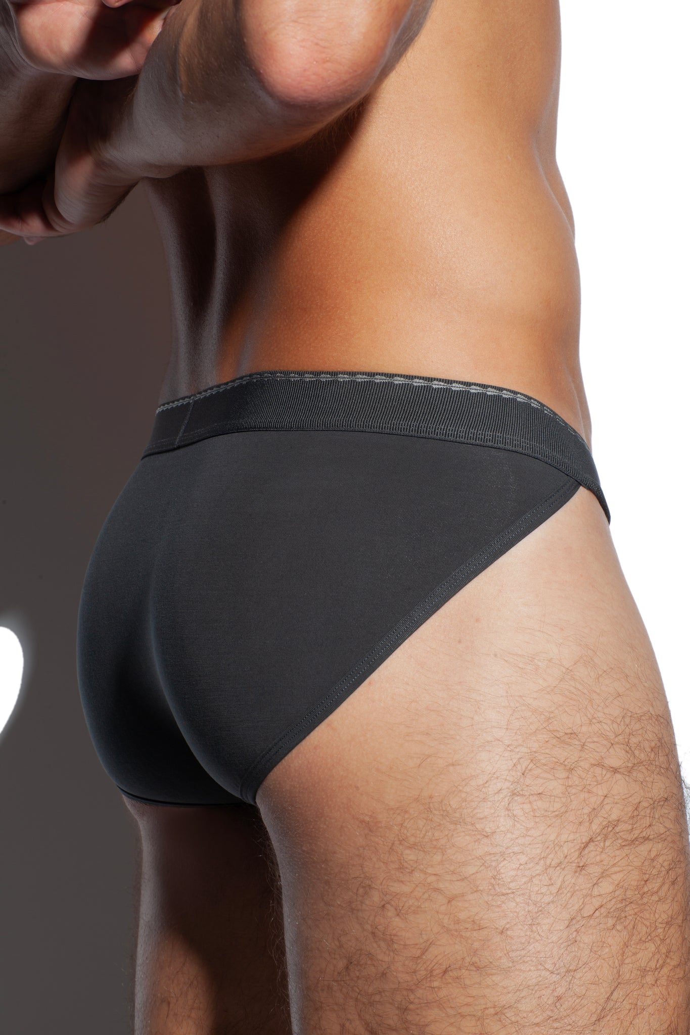 SALIGIA Black Greek Lyocell Acanthus Sport Brief - BANG & STRIKE (view 4)