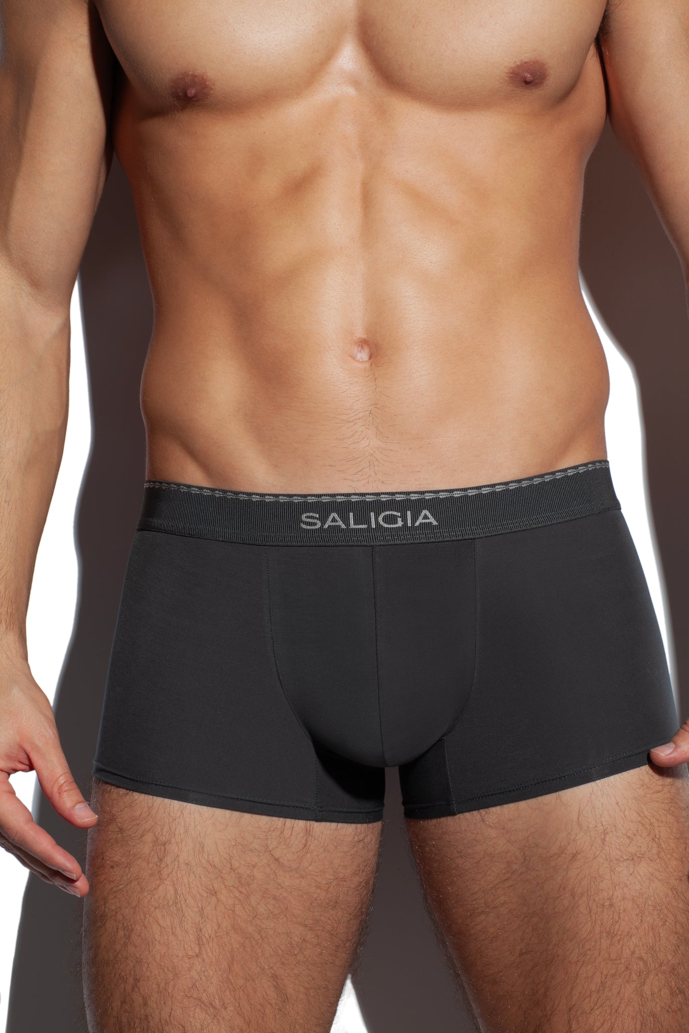 SALIGIA Black Greek Lyocell Acanthus Trunk - BANG & STRIKE (view 6)
