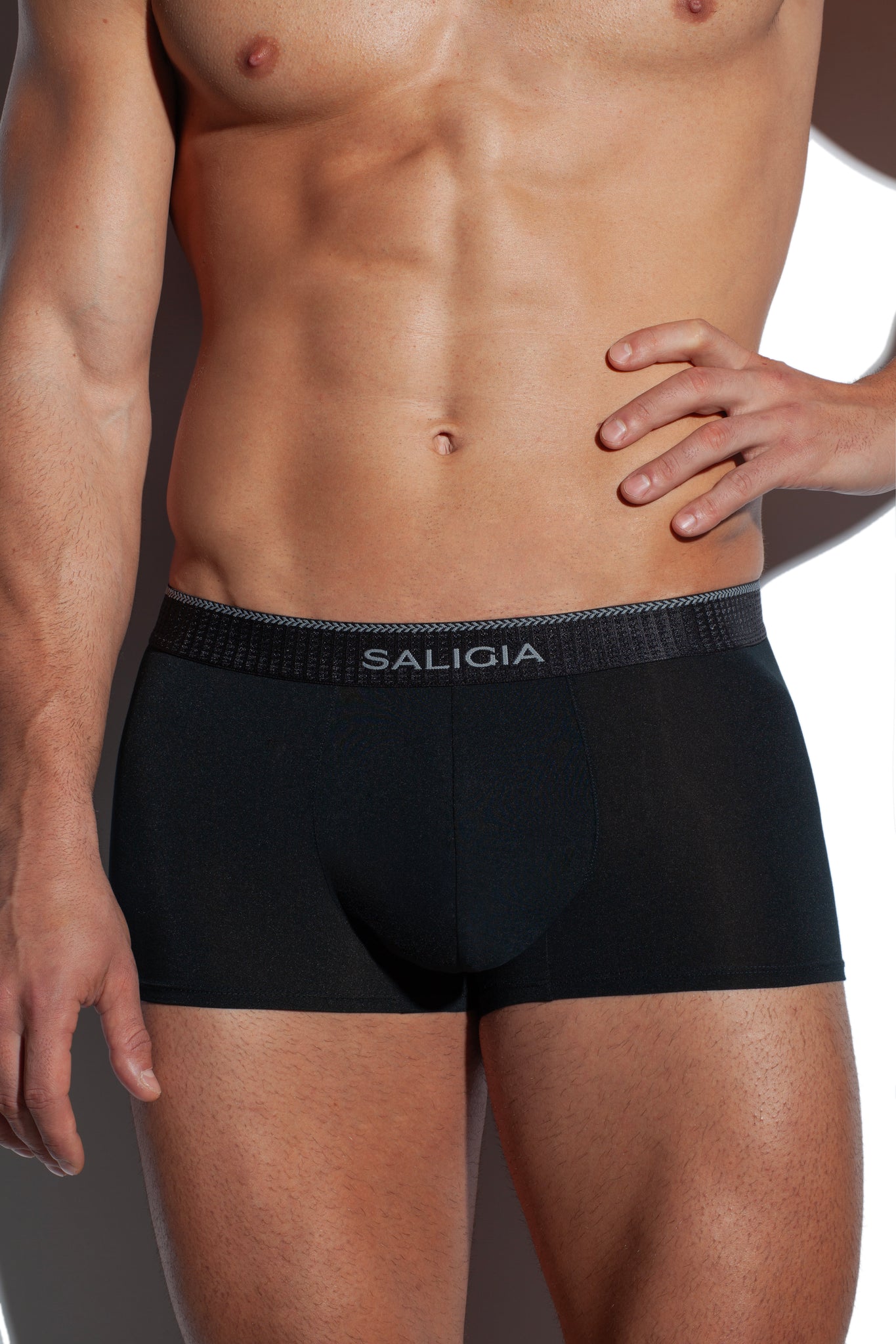 SALIGIA Black Greek Modal Wheat Trunk - BANG & STRIKE (view 6)