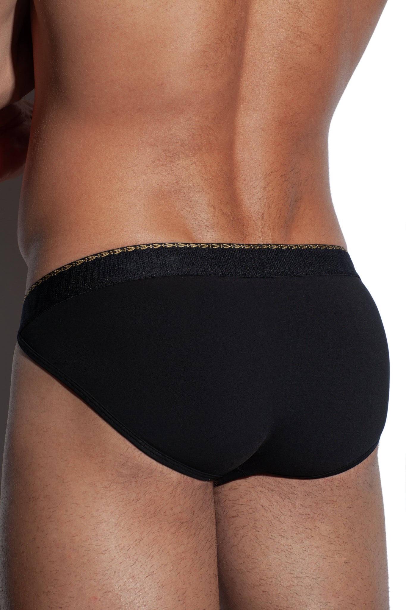SALIGIA Black Greek Modal Laurel Sport Brief - BANG & STRIKE (view 4)