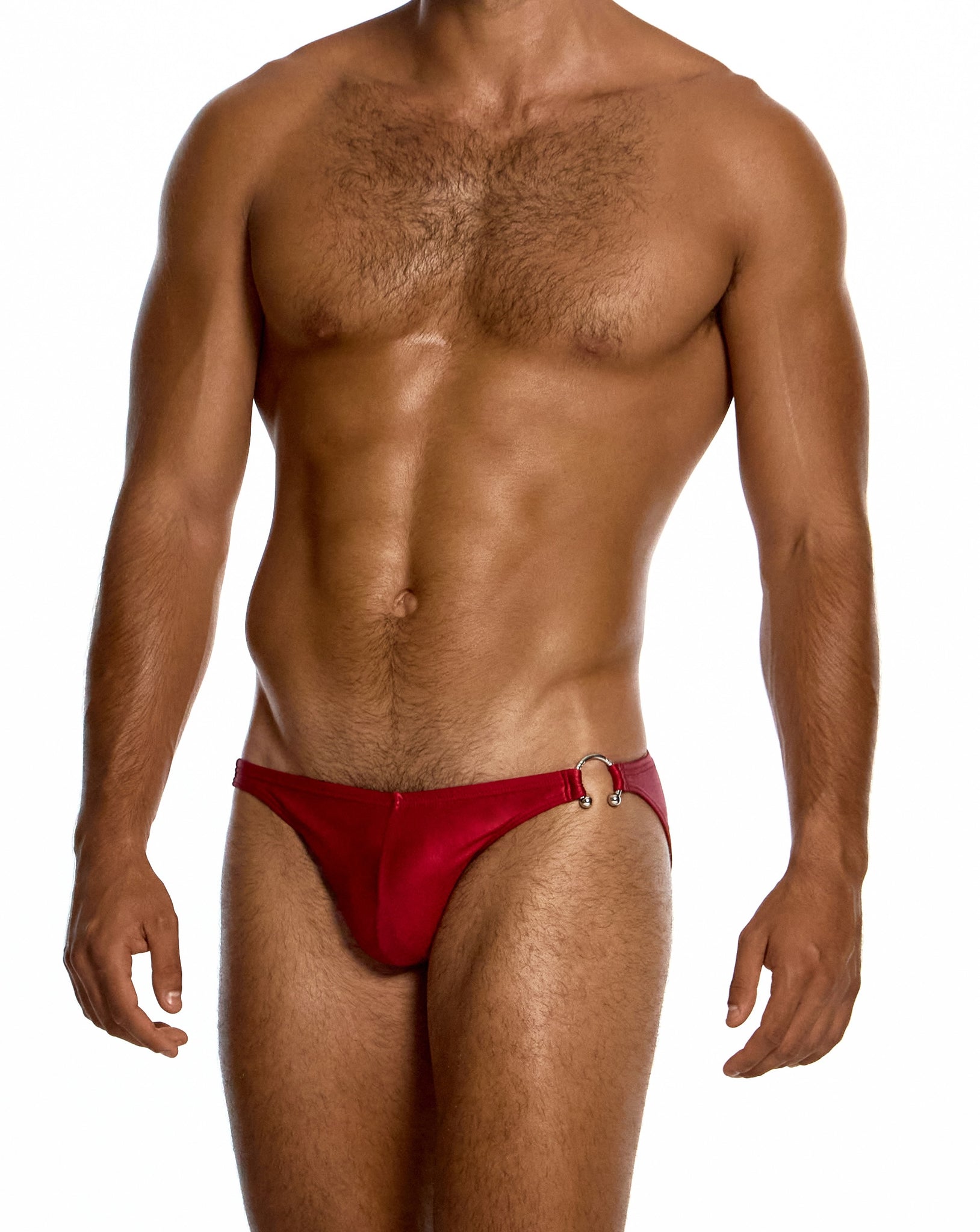 Modus Vivendi Prince Albert Red Low Cut Swim Brief - BANG & STRIKE (view 2)