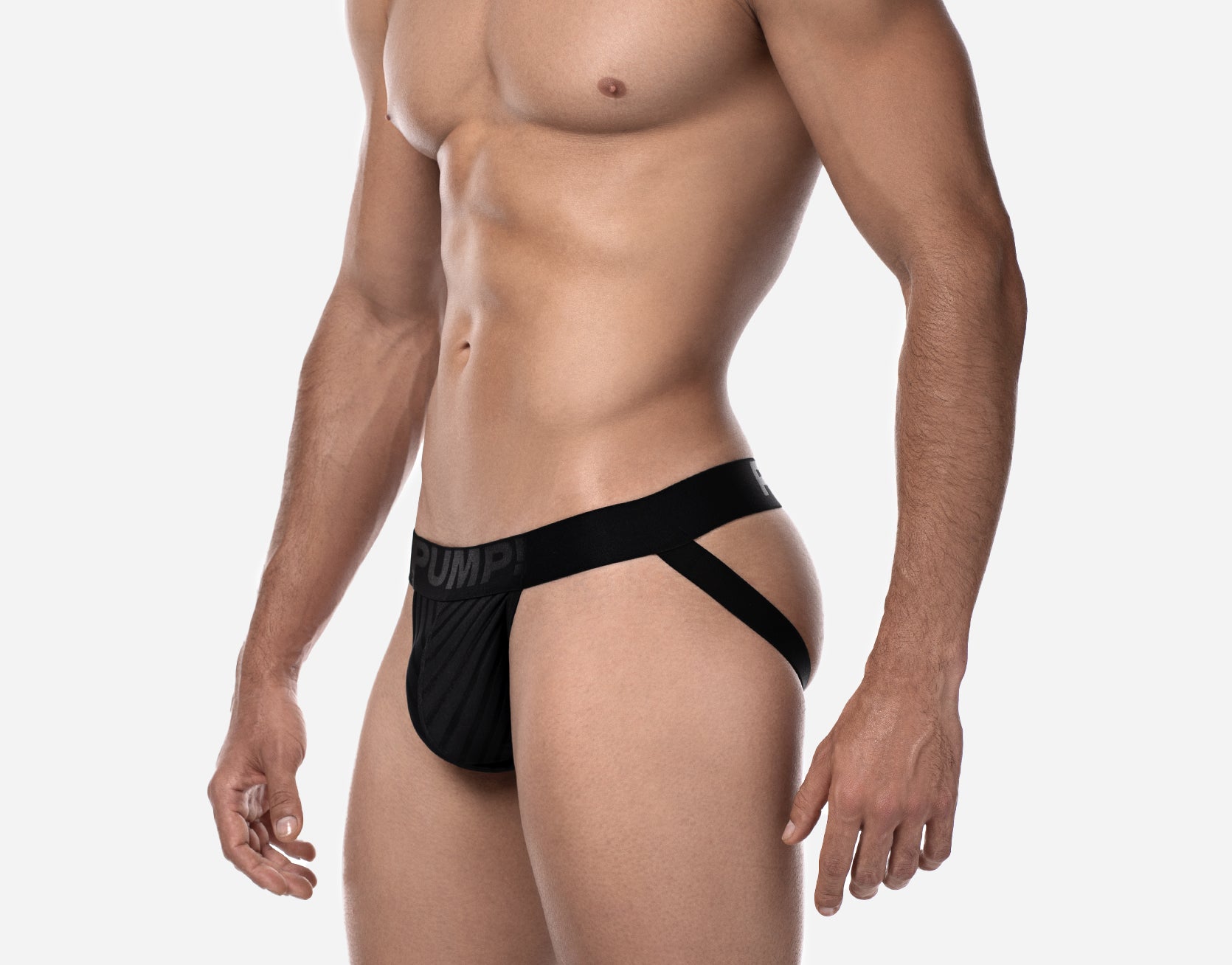 PUMP! Whisper Black Jock Strap - BANG & STRIKE (view 5)