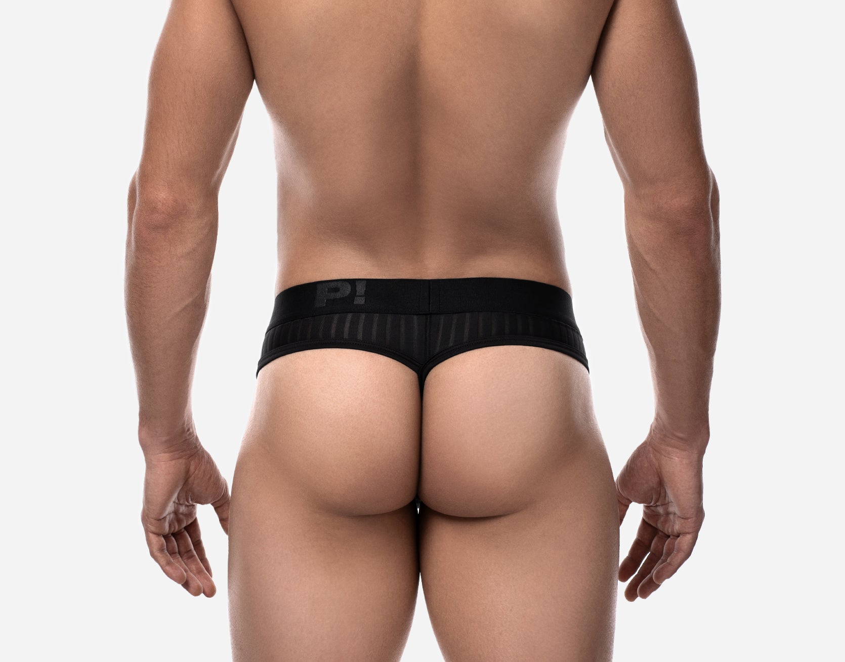 PUMP! Whisper Black Thong - BANG & STRIKE (view 4)