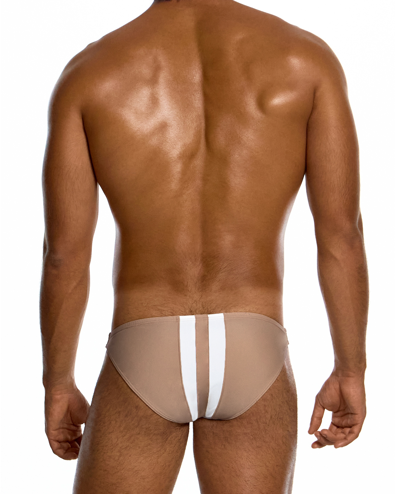 Modus Vivendi Watersports Tan Low Cut Swim Brief - BANG & STRIKE (view 4)