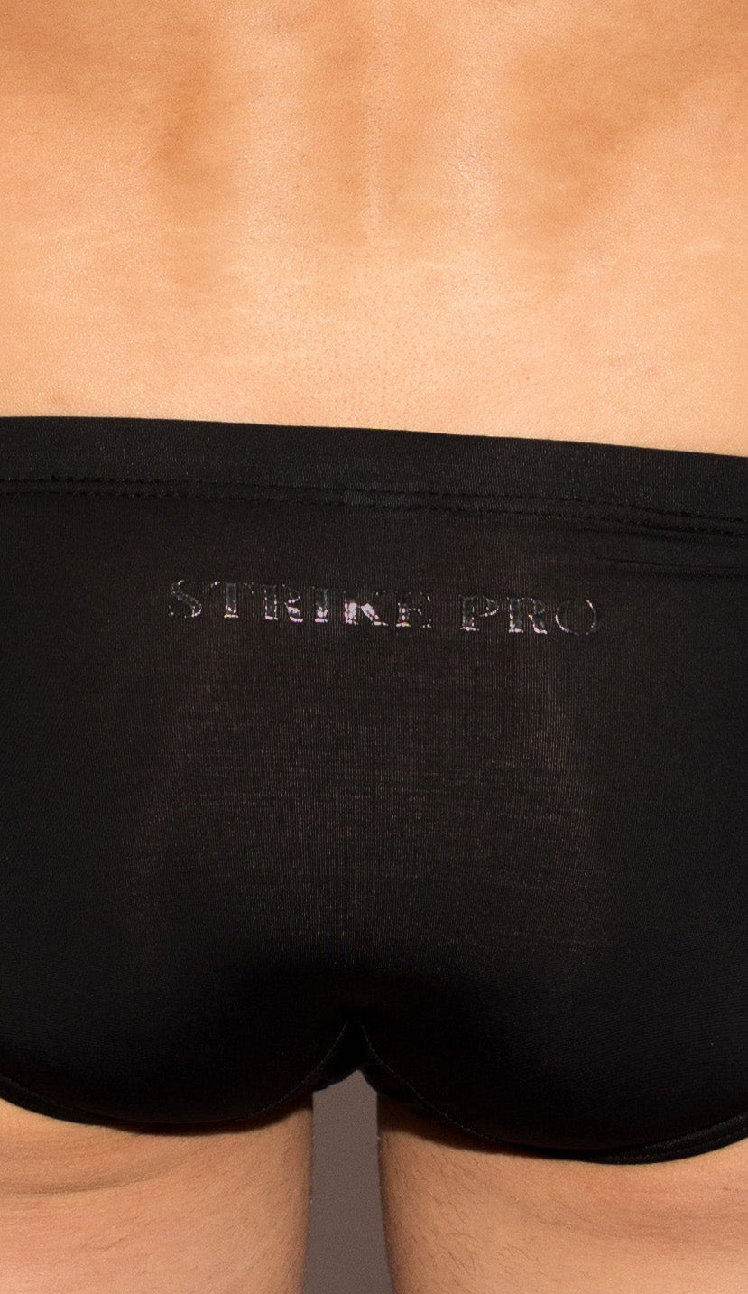 STRIKE PRO Black Microfibre Slip Brief - BANG & STRIKE