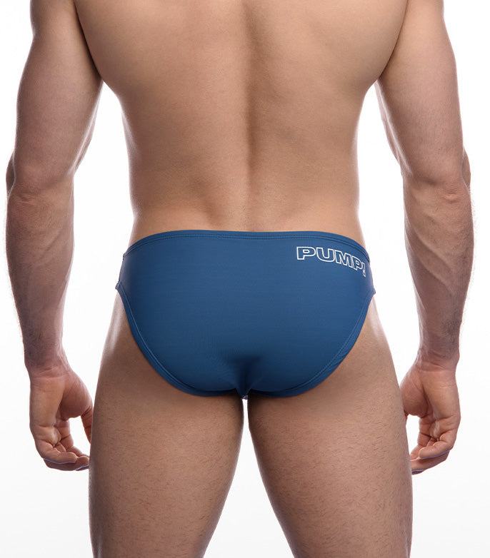 PUMP! Blue Water Cheekies Swim Brief - BANG & STRIKE