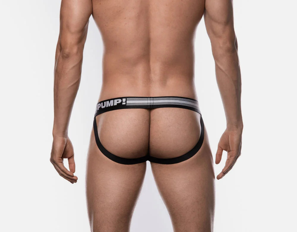 PUMP! FREE-FIT White JockStrap - BANG & STRIKE