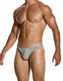Modus Vivendi Ribbed Cotton Low Cut Brief Grey - BANG & STRIKE (view 4)
