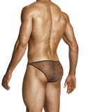 Modus Vivendi Brown Abstract Net Low Cut Brief - BANG & STRIKE (view 4)