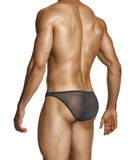 Modus Vivendi Charcoal Abstract Net Low Cut Brief - BANG & STRIKE (view 2)