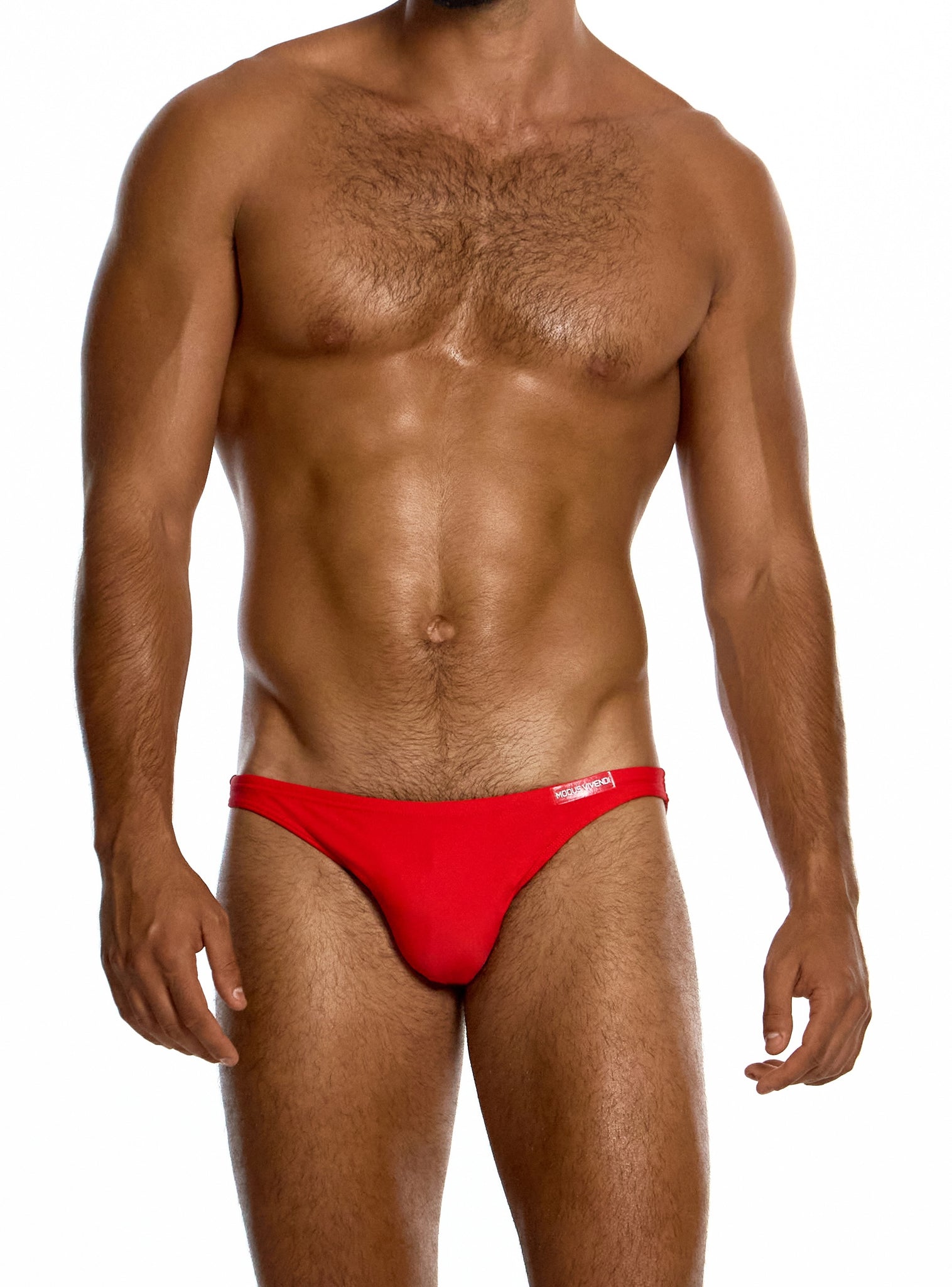 Modus Vivendi Watersports Red Low Cut Swim Brief