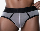 PUMP! Washed Denim Bleach Brief - BANG & STRIKE (view 4)