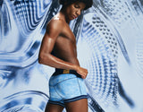 PUMP! Washed Denim Bubble Blue Boxer - BANG & STRIKE (view 8)