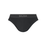 SALIGIA Black Greek Lyocell Acanthus Brief - BANG & STRIKE (view 6)