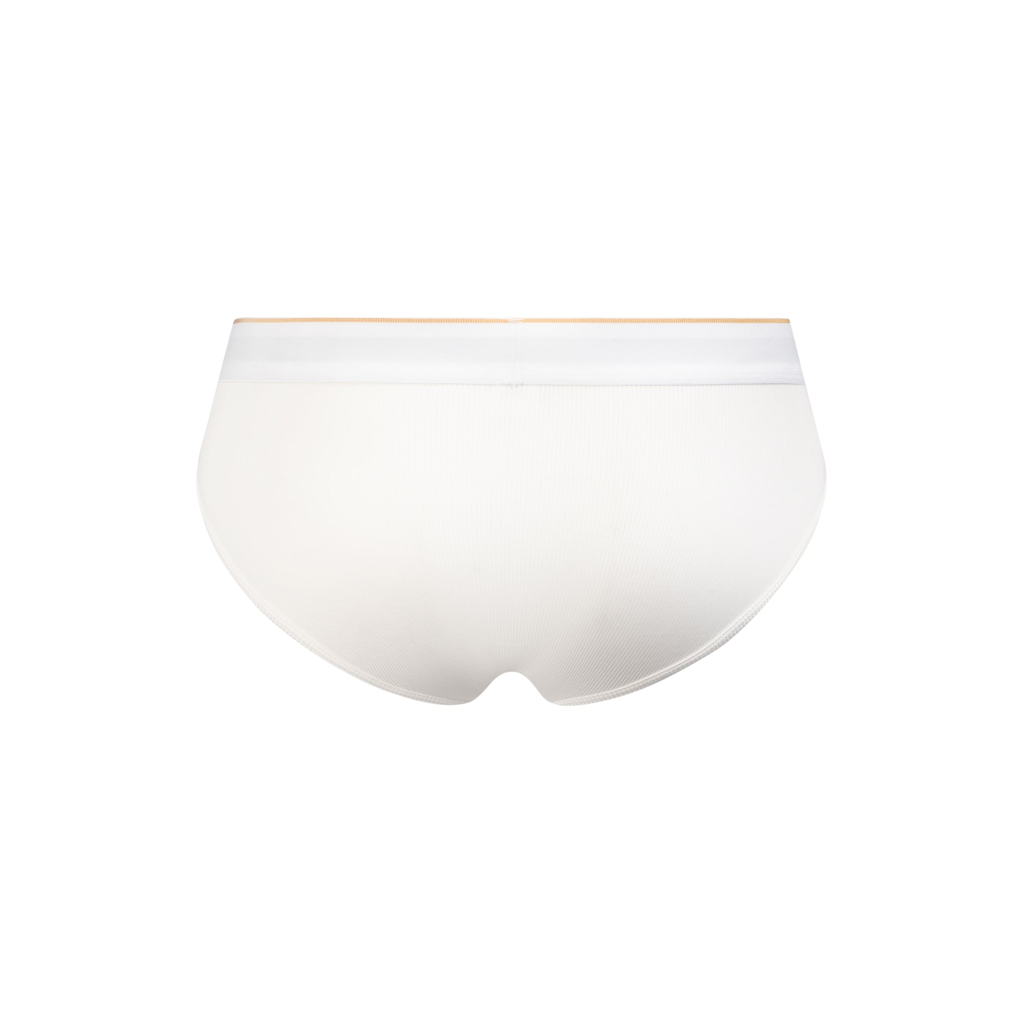 SALIGIA Soft TENCEL White Ribbed Brief - BANG & STRIKE (view 5)