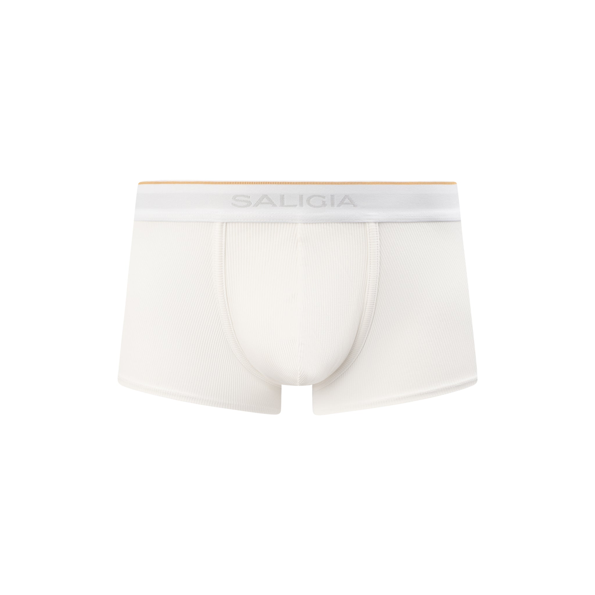SALIGIA Soft TENCEL White Ribbed Trunk - BANG & STRIKE (view 3)
