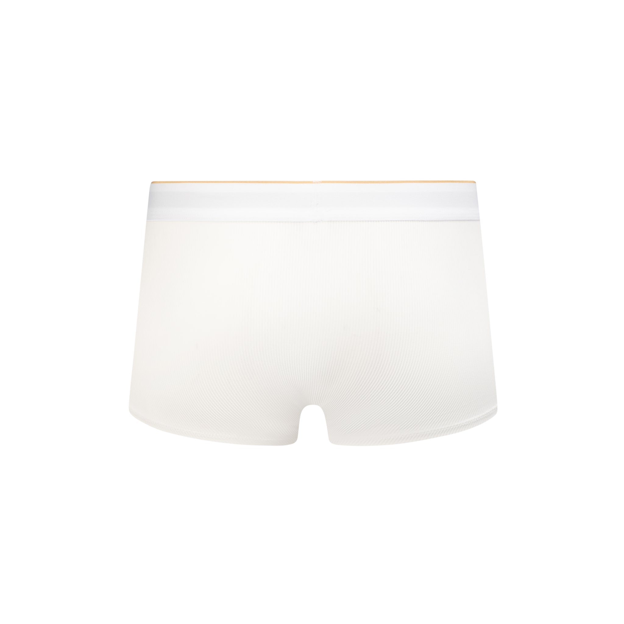 SALIGIA Soft TENCEL White Ribbed Trunk - BANG & STRIKE (view 4)