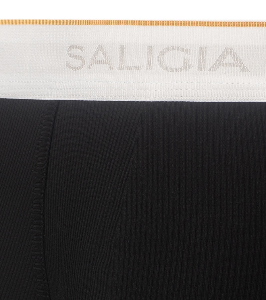 SALIGIA Soft TENCEL Black Ribbed Trunk - BANG & STRIKE (view 5)