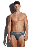 SALIGIA Grey Nylon Anaerobic Club Brief - BANG & STRIKE