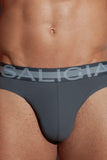 SALIGIA Grey Nylon Anaerobic Club Brief - BANG & STRIKE (view 7)