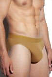 SALIGIA Brown Greek Modal Laurel Brief - BANG & STRIKE (view 5)