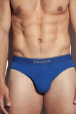SALIGIA Blue Greek Modal Laurel Brief - BANG & STRIKE (view 4)