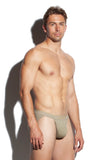 SALIGIA Khaki Greek 140s Cotton Olive Sport Brief - BANG & STRIKE (view 2)