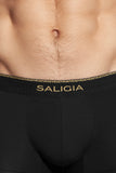 SALIGIA Black Greek 140s Cotton Olive Trunk - BANG & STRIKE (view 7)