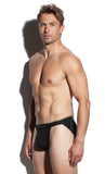 SALIGIA Black Greek 140s Cotton Olive Sport Brief - BANG & STRIKE (view 2)