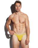 SALIGIA Yellow Greek 140s Cotton Olive Sport Brief - BANG & STRIKE