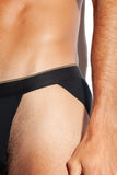 SALIGIA Black Greek Modal Column Sport Brief - BANG & STRIKE (view 5)