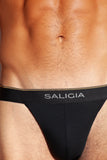 SALIGIA Black Greek Modal Column Sport Brief - BANG & STRIKE (view 7)