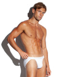 SALIGIA White Greek Modal Column Sport Brief - BANG & STRIKE (view 3)