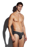 SALIGIA Black Greek Lyocell Acanthus Brief - BANG & STRIKE (view 2)