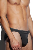 SALIGIA Black Greek Lyocell Acanthus Sport Brief - BANG & STRIKE (view 7)