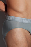 SALIGIA Grey Greek Modal Wheat Brief - BANG & STRIKE (view 6)