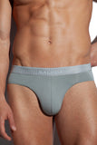 SALIGIA Grey Greek Modal Wheat Brief - BANG & STRIKE (view 7)