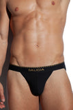 SALIGIA Black Greek Modal Laurel Sport Brief - BANG & STRIKE (view 6)